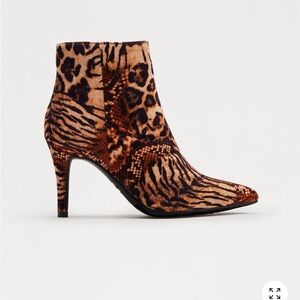 Wild Patterned Ankle Booties